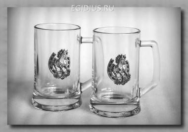 Набор пивных кружек 55109 &quot;К удаче&quot;  300мл.  72-0059 — Egidius.ru