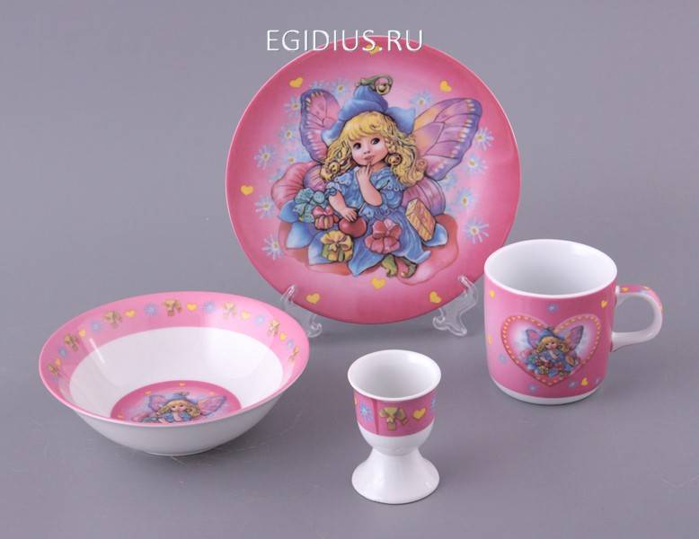 Наборы посуды на 1 персону 4 пр. "Фея" 314-610 фото 1 — Egidius.ru