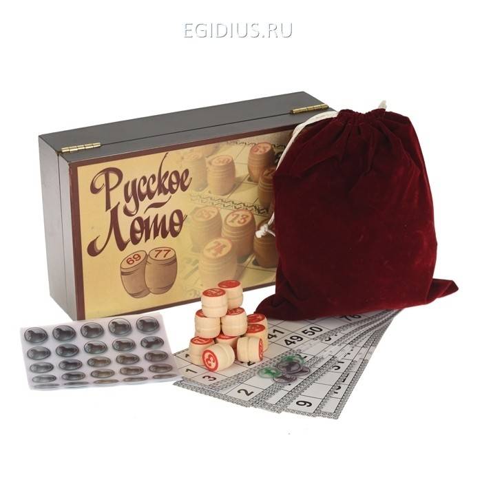 Настольная игра Лото, L22 W17 H7.5 см 81-5424 фото 1 — Egidius.ru