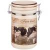 Банка для сыпучих продуктов с клипсой коллекция "farm house"1300 мл 12*12*20 см 333-078 фото 1 &mdash; Egidius.ru
