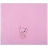 Полотенце "хрюня",50х90. махра,розовый,вышивка,100% хлопок 400грм, бантик 332-849 фото 2 — Egidius.ru