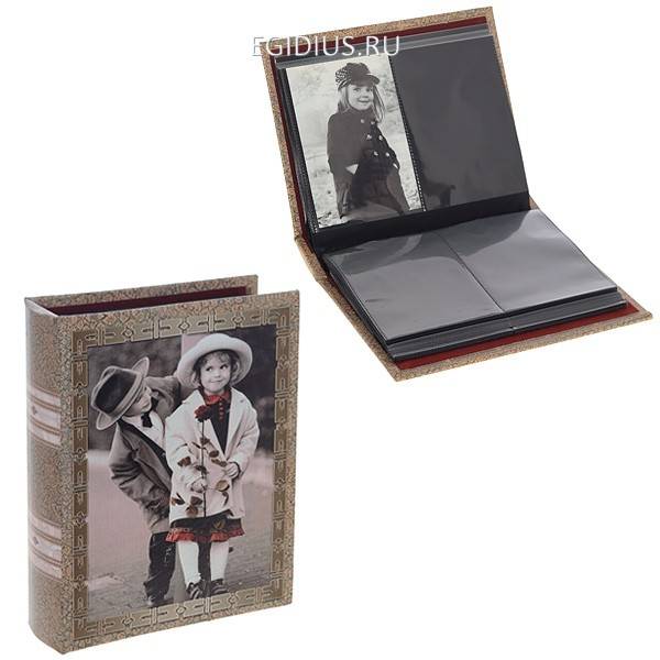 Фотоальбом (10х15 см,200 фото, 50 листов, 4 фото на листе), 23,5х19х6 см, 81-0181 фото 1 — Egidius.ru