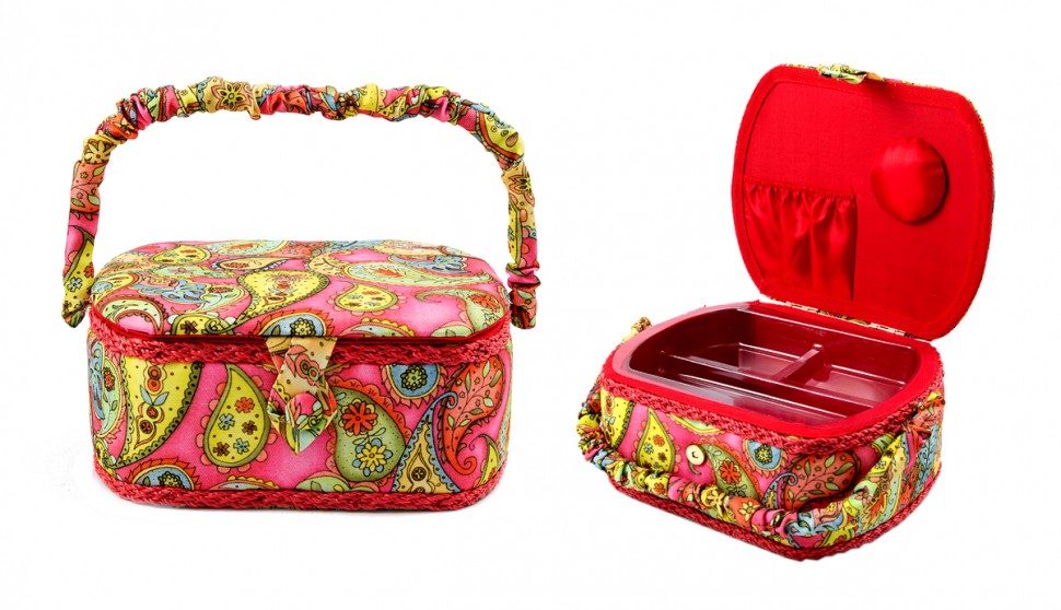 Шкатулка для рукоделия Сундучок 23*19*11см  115-056 фото 1 — Egidius.ru