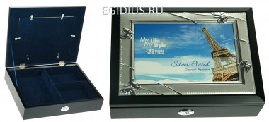 Шкатулка-фоторамка ювелирная &quot;Moretto&quot; 24*19*5см  110-271 — Egidius.ru