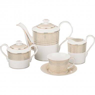 Чайный сервиз на 6 персон 15 пр. 1500/ 303-086 — Egidius.ru