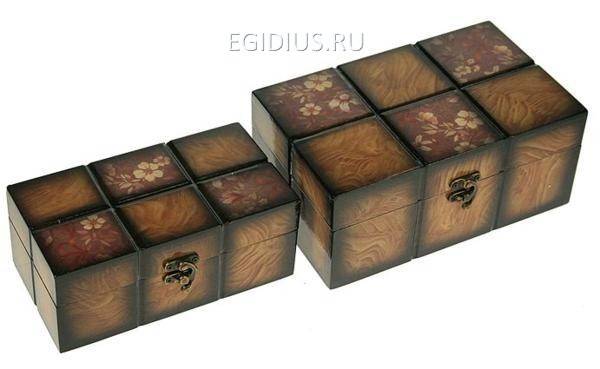 Набор сундучков из 2-х шт. 23*17*9см 110-549 фото 1 — Egidius.ru