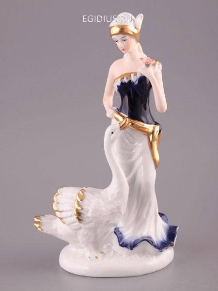 Статуэтка "дама с гусем" высота=27 см 320-336 фото 1 &mdash; Egidius.ru