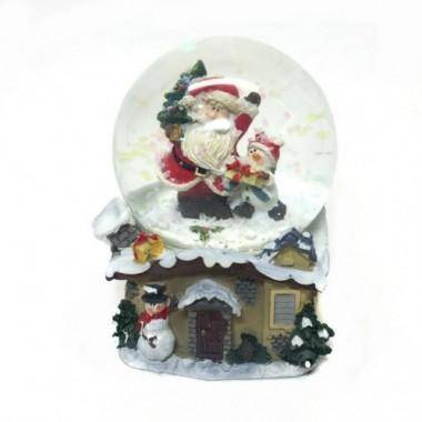 Санта в шаре, 3вида, 65мм 7*7*9см 3-1-233 — Egidius.ru