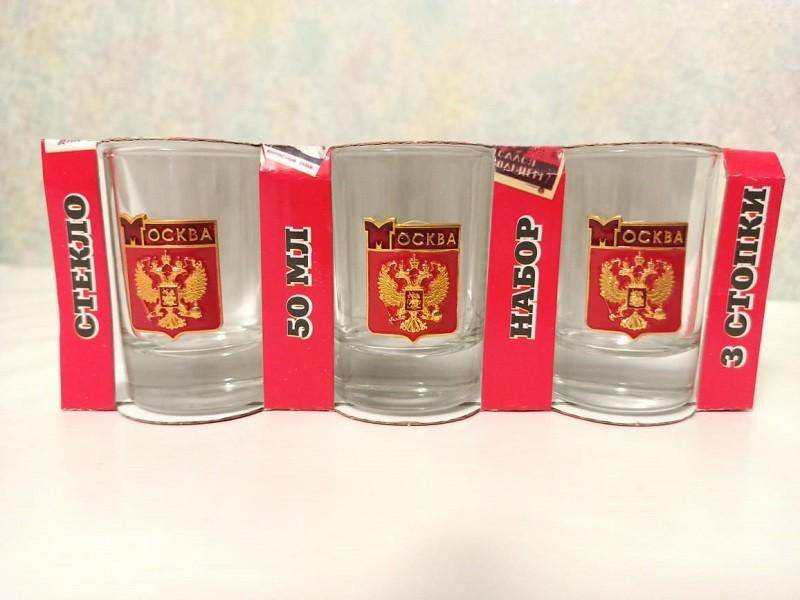 Набор стопок из 3 шт "Москва-1" 50 мл 280-015 фото 1 — Egidius.ru