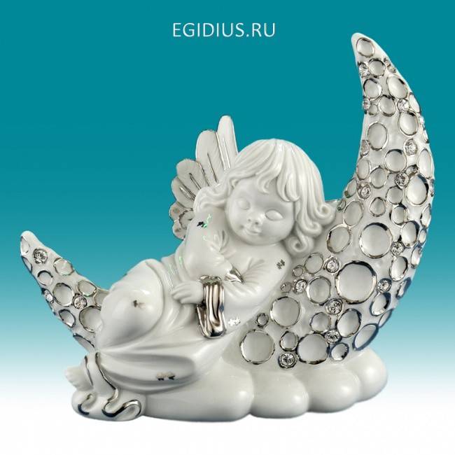 Ангел на месяце  h.13cm 705-039 фото 1 — Egidius.ru