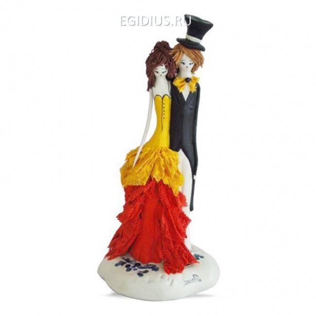 70013 Пара в красно-жёлтом h16 cm 705-285 фото 1 — Egidius.ru