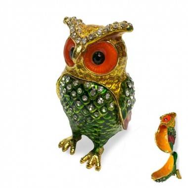 Шкатулка со стразами &quot;Сова&quot; 5*4*7см 3-4-170 — Egidius.ru