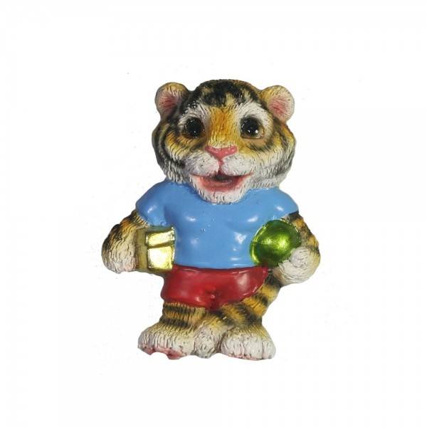 Магнит "Тигр с подарками" (рыжий) L3,5W1,5H4 81-3020 фото 1 &mdash; Egidius.ru