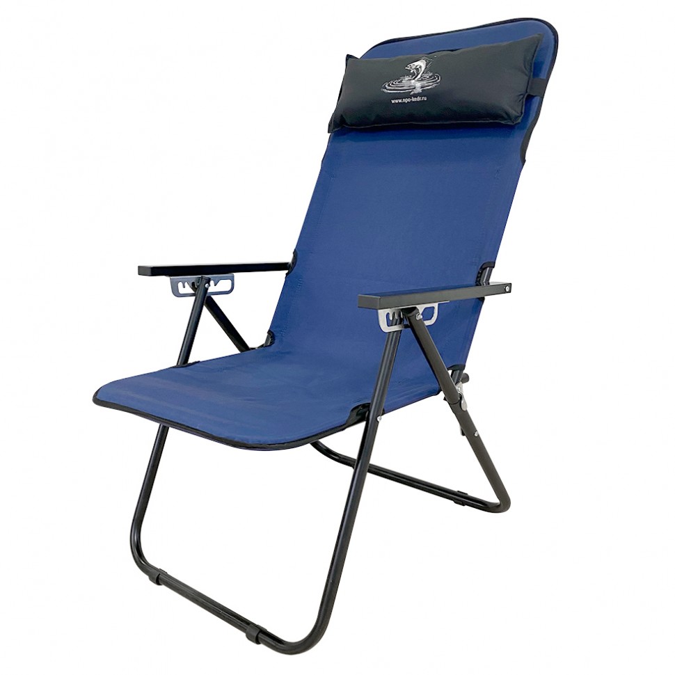 Кресло Кедр Комфорт сталь (6 положений спинки) с подголовником 65х62х40 см 41-0094 фото 1 — Egidius.ru