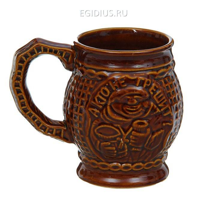 Кружка для пива "Грешник" 1л  804-156 фото 1 — Egidius.ru