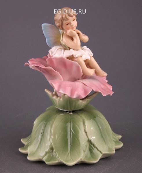 Фигурка музыкальная "ангелочек" высота=15 см. 320-224 фото 1 — Egidius.ru