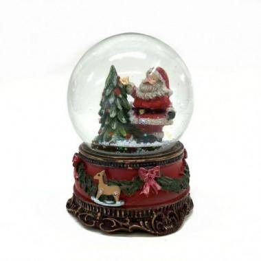 Санта в шаре 65мм 7*7*9см 3-1-234 — Egidius.ru