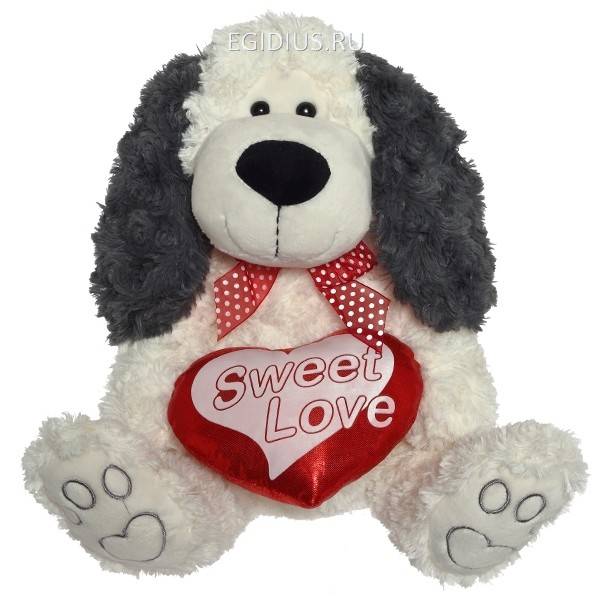 Игрушка мягконабивная Собака, H30см Символ года 2018 81-3685 фото 1 — Egidius.ru