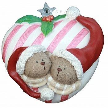 Садовая фигура: Мишки на сердечке 50-0001 фото 1 &mdash; Egidius.ru