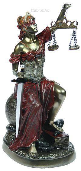Статуэтка Греческая богиня правосудия - Фемида 27см 103-052 фото 1 — Egidius.ru