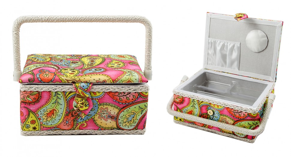 Шкатулка для рукоделия Сундучок 22*17*11см  115-057 фото 1 — Egidius.ru