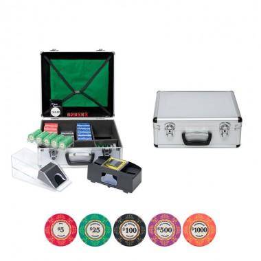 Набор для игры в покер и блэк-джек Luxury Ceramic на 600 фишек 4-5-064 — Egidius.ru