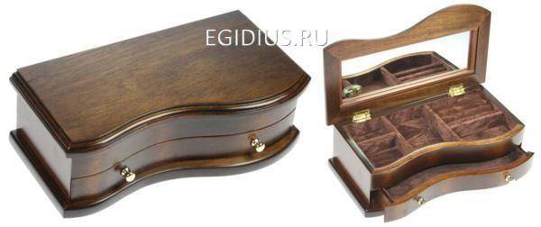 Шкатулка ювелирная "Moretto" 8*27*15см 110-104 фото 1 — Egidius.ru