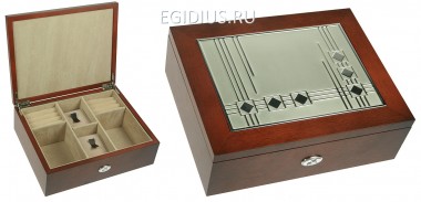 Шкатулка для мужчин &quot;Moretto&quot; 24*19*8см  110-276 — Egidius.ru