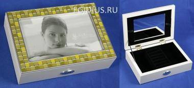 Шкатулка-фоторамка ювелирная Moretto 18*13*5см 110-169 — Egidius.ru