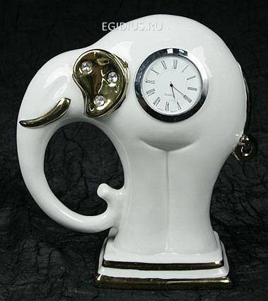 Часы &quot;Слон&quot;, фарфор 21*9*20см  113-056 — Egidius.ru