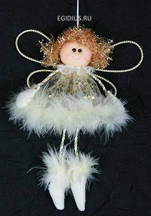 Новогодняя фигурка "Ангелочек" 22см   150-842 фото 1 — Egidius.ru