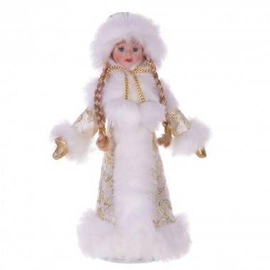 Снегурочка с ёмкостью для конфет, L17 W17 H38см 84-0182 — Egidius.ru