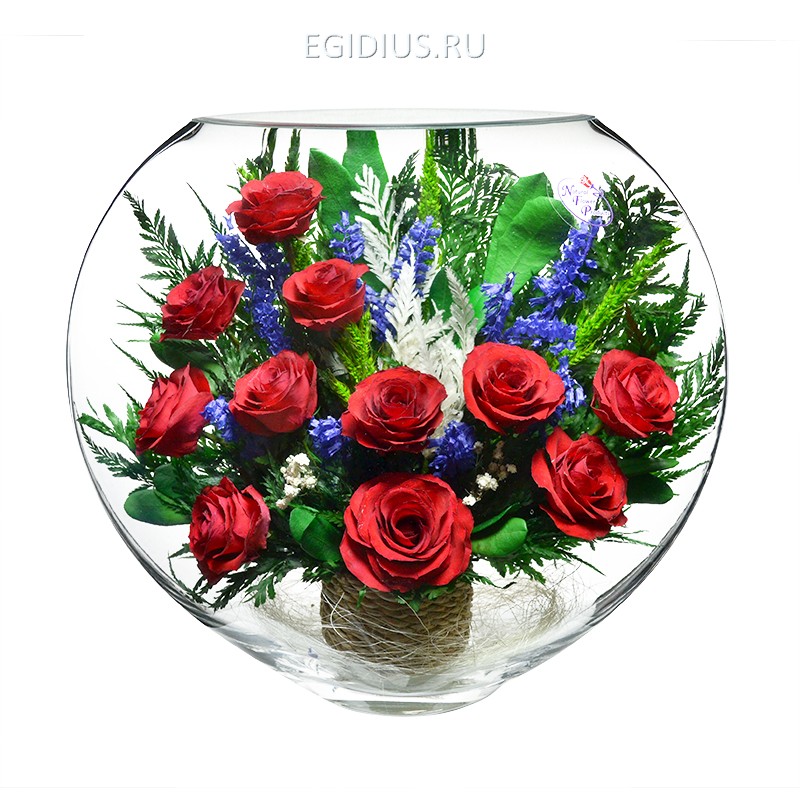 Композиция из красных  роз (арт. ELR-03) 200-336 фото 1 — Egidius.ru Композиция из красных  роз (арт. ELR-03) 200-336 фото 1 — Egidius.ru
