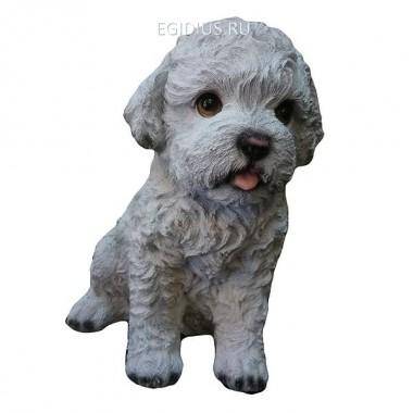 Фигура декоративная садоваяЩенок дразнится(белый)L24W19H25,5см 81-6500 — Egidius.ru