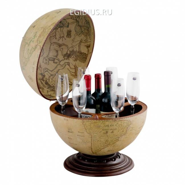 Глобус-бар настольн."Антик",d.40см, 40*50 700-000 фото 1 — Egidius.ru