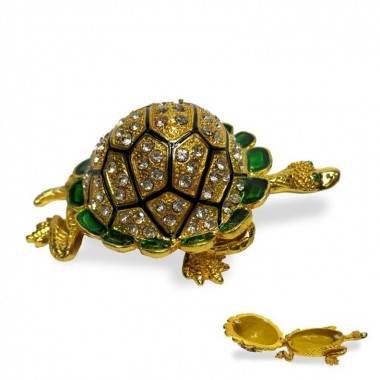 Шкатулка со стразами &quot;Черепаха&quot; 10*4см 3-4-172 — Egidius.ru
