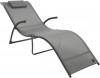 Шезлонг серый Acadia 1-1-000 фото 1 &mdash; Egidius.ru