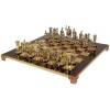 Шахматный набор  "Греко-Романский Период"  (красн. мет. доска 44х44, дер. короб, фигуры золото/серебро) 31-0783 фото 1 — Egidius.ru