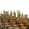 Шахматный набор  "Греко-Романский Период"  (красн. мет. доска 44х44, дер. короб, фигуры золото/серебро) 31-0783 фото 2 — Egidius.ru