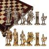 Шахматный набор  "Греко-Романский Период"  (красн. мет. доска 44х44, дер. короб, фигуры золото/серебро) 31-0783 фото 4 — Egidius.ru