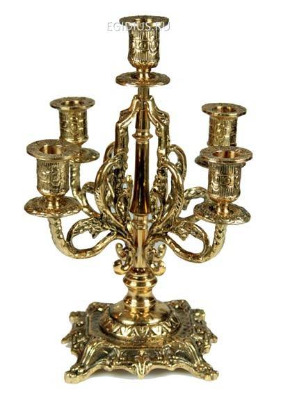 Канделябр каминный на 5 свечей 100-203 фото 1 — Egidius.ru