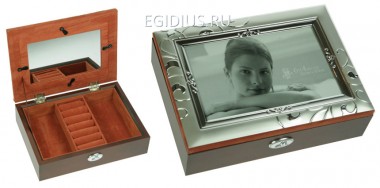Шкатулка-фоторамка ювелирная &quot;Moretto&quot; 18*13*5см 110-253 — Egidius.ru