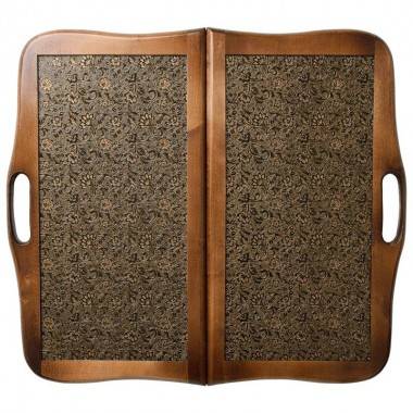 Настольная игра: Нарды &quot;Кожаные Золото&quot; большие с ручкой 4-2-372 — Egidius.ru