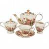 Чайный сервиз на 6 персон 15 пр. "корейская роза" 1000/250/250/350 мл. в картонном чемодане (кор=3на 303-128 фото 1 — Egidius.ru