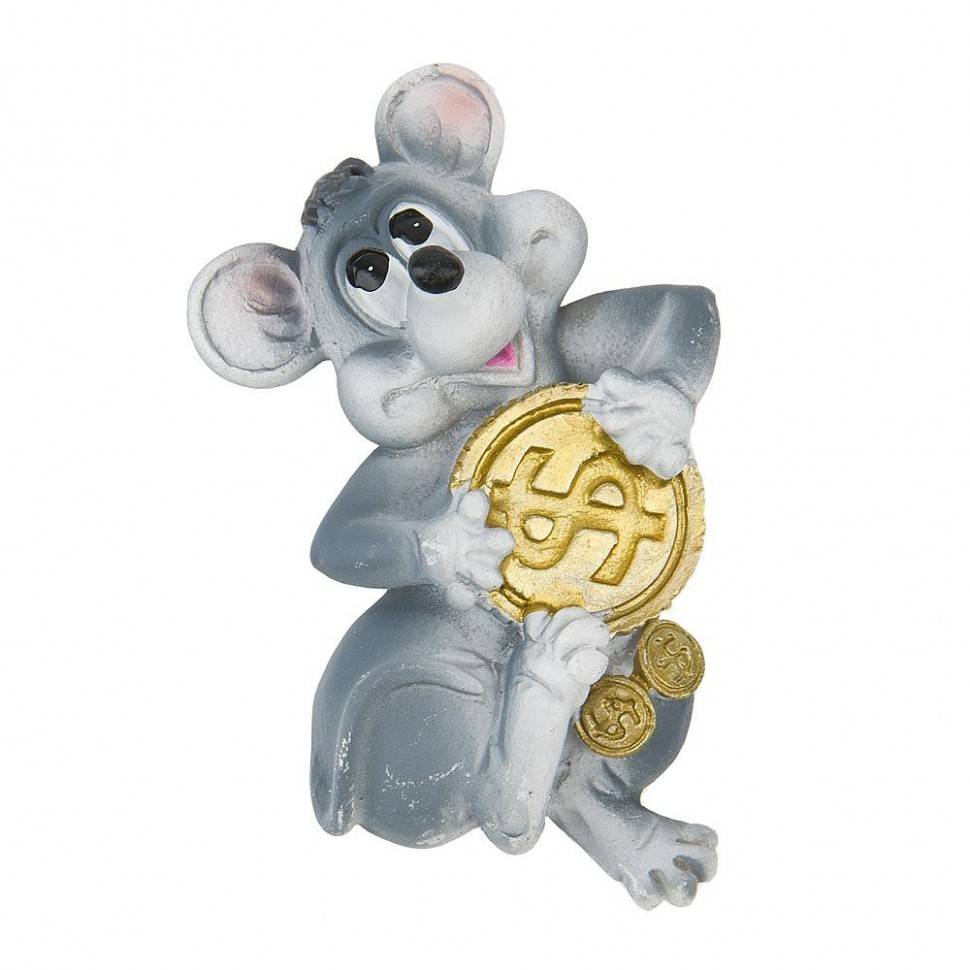 Магнит "Крыс богач" 4*1*7см. (4вида) 410-001 фото 1 &mdash; Egidius.ru