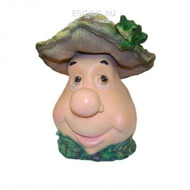 Фигура для дачи Гриб с лягушкой средний мульт.,18,7*18*23,8 см 81-6094 — Egidius.ru