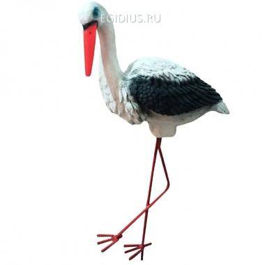 Фигура садовая Аист малый №2 81-6144 — Egidius.ru