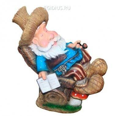 Фигура для сада Лесовик в кресле L41W22H44 см 81-6307 — Egidius.ru