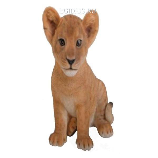 Садовая фигура из полистоуна"Львенок"L24W14,5H22,7см. 81-6606 фото 1 &mdash; Egidius.ru
