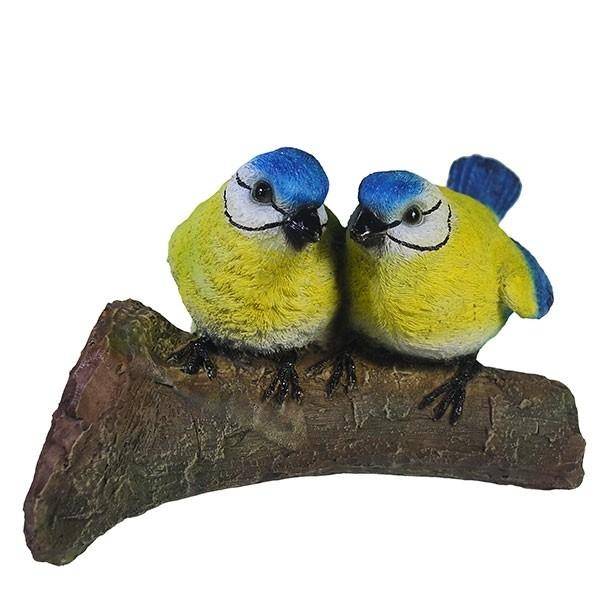 Фигура для сада навесная"Синицы на ветке"L16,5W8,5H12,5см 81-6660 фото 1 — Egidius.ru